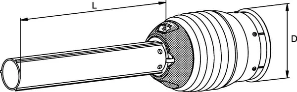 Walterscheid - PG201000I8628603 - Zapfwellen-Innere Halbschutzhülle Durchmesser 214 L: 1000mm Walterscheid