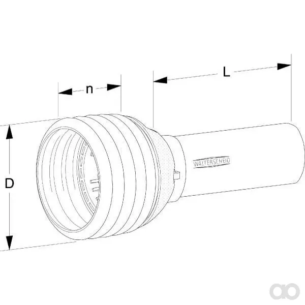 Walterscheid - PG201500A - Zapfwellen-Äußere Halbschutzhülle PG20 Durchmesser 185 Rohrdurchmesser 92 L: 1500mm Walterscheid