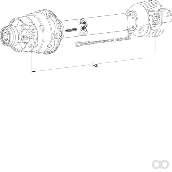 Walterscheid - PWE580910361830 - Weitwinkel-Zapfwelle