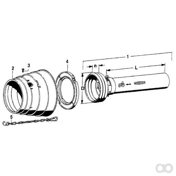 Walterscheid - SD251000AWWZ24 - Schutzrohr fuer Grosses Aussenrohr