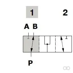 Walvoil - DF053007 - 3-Wege-Ventil DF5/3A-12L