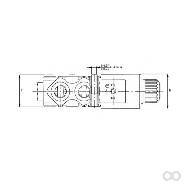 Walvoil - DFE103003 - 3/2 Ventil 12 DC 3A G08 1