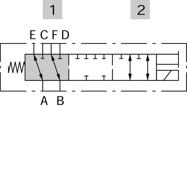 Walvoil - DFE106003 - 6/2 Ventil 12DC G08 1