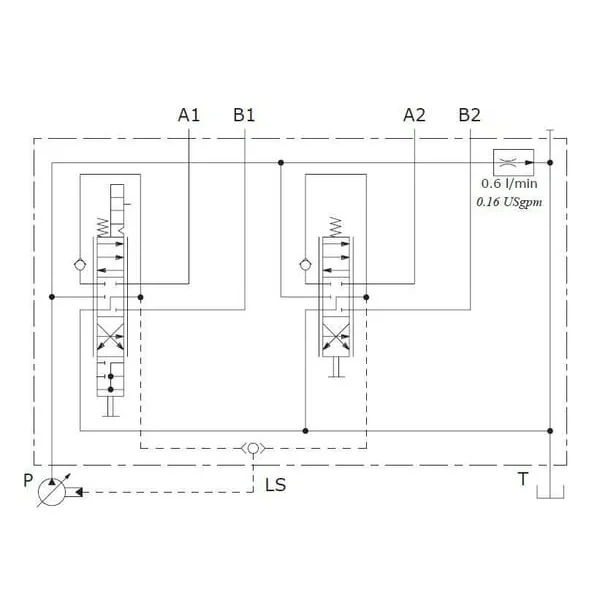 Walvoil - DLM1222001 - Frontlader-Ventil DLM122/2 CAN-BUS