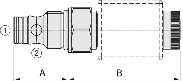 Walvoil - EC08M10PB - 2/2-Kartusche EW Offen