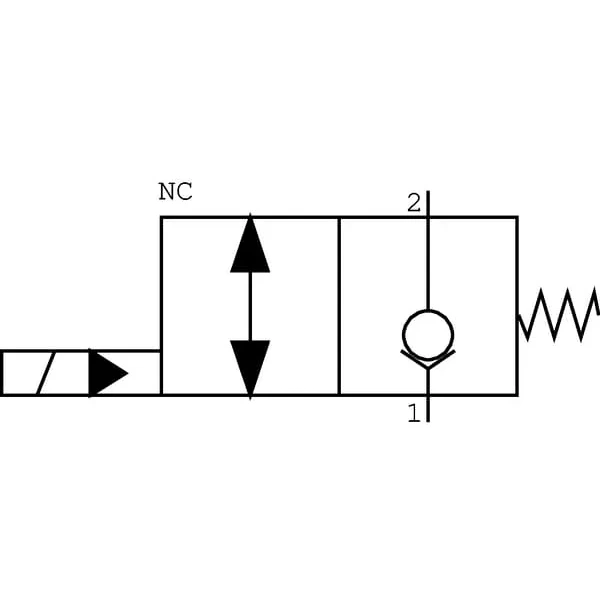 Walvoil - EC08MNC002 - Steuerventil 2/2 EC08M NC 24VDC 3/8" BSP