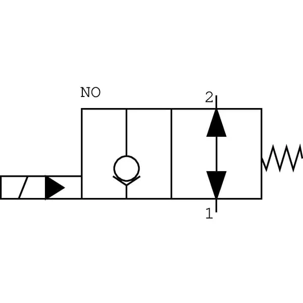 Walvoil - EC12MNO001 - Steuerventil 2/2 EC12M NO 12VDC 3/4" BSP