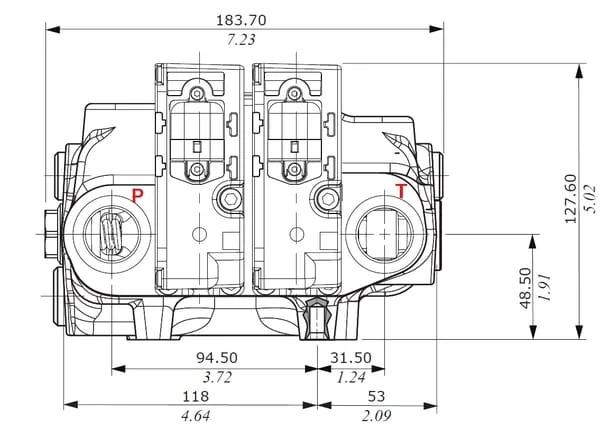 Walvoil - SDM1222002 - Frontlader-Ventil SDM122/2 CAN-Bus