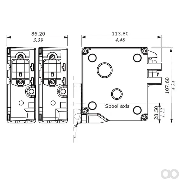 Walvoil - SDM9122EME08 - Magnet SDM122 CAN-Bus 3P