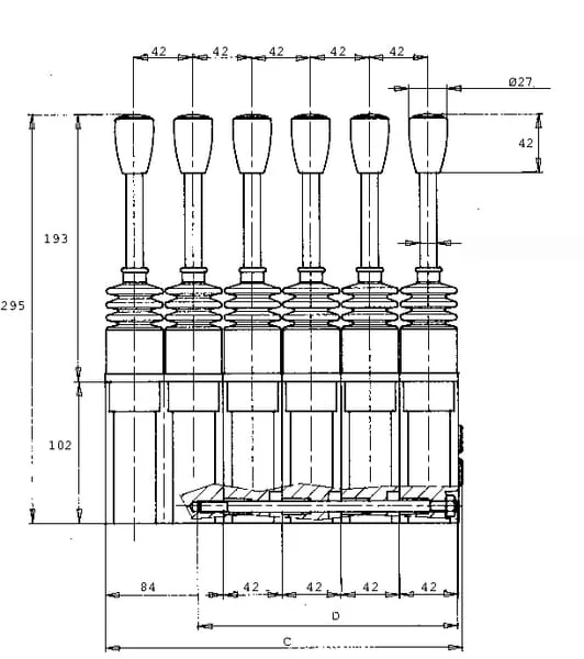 Walvoil - SV302B01G - Servogriff SV30/2-B/01G-001AX2/01G-001AX2