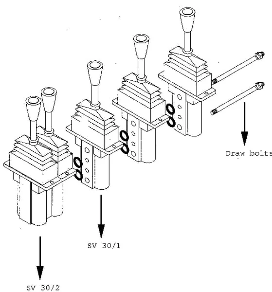 Walvoil - SV302B01G - Servogriff SV30/2-B/01G-001AX2/01G-001AX2
