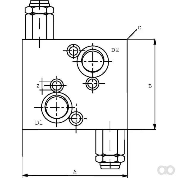 Walvoil - VADDF20001 - Entlastungsventil 20 A 12 OMT A 3/4
