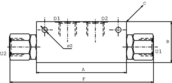 Walvoil - VBPDL05002ST - Pilot-Rueckschlagventil VBPDL 05 A06