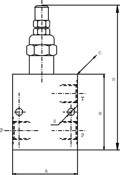 Walvoil - VMPBLY05001 - Druckbegrenzungsventil Stahl