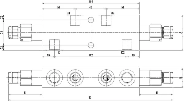 Walvoil - VODL10004ST - Gegengewicht R1116 1/2 G5p4