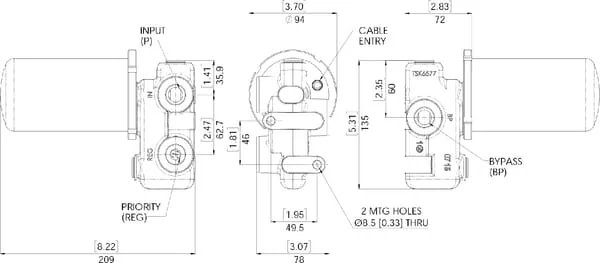 Webtec - VFD120200JE12 - Durchflussregelventil 12V 76 L/min