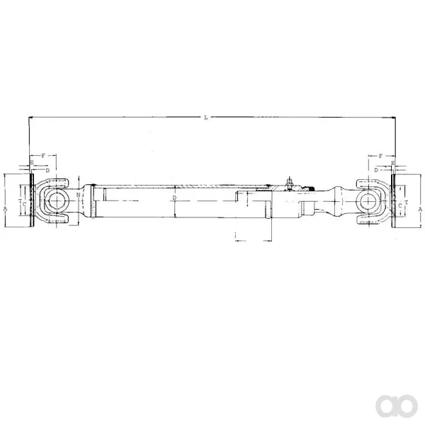 Welte - EDS200900324 - Gabel, Profilwelle, 32mm, 090 Elbe