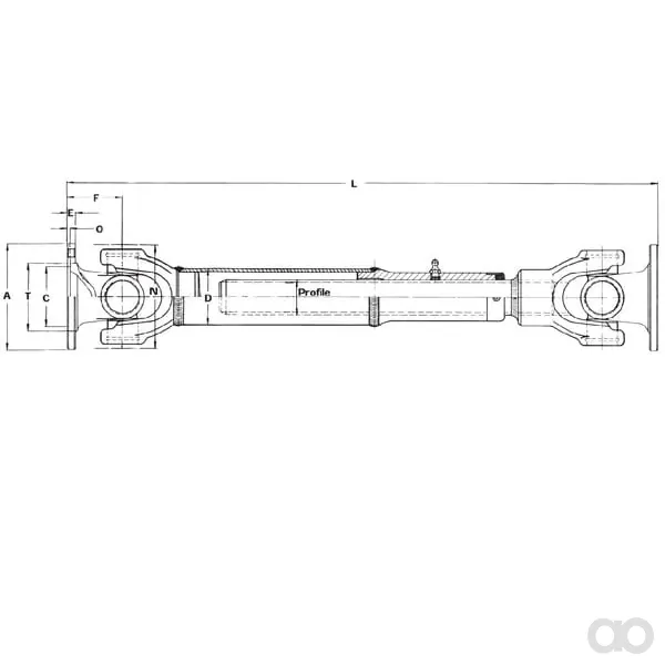 Welte - EDS211000351 - Gabel, Profilwelle, 35mm, 100 Elbe
