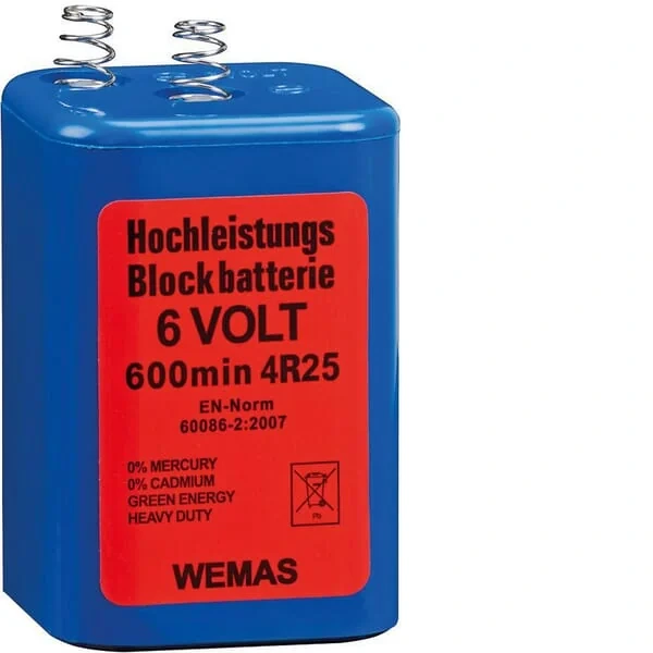 Wemas - 3040360010000 - Batterien 4R25 6V Blau Zink-Kohle
