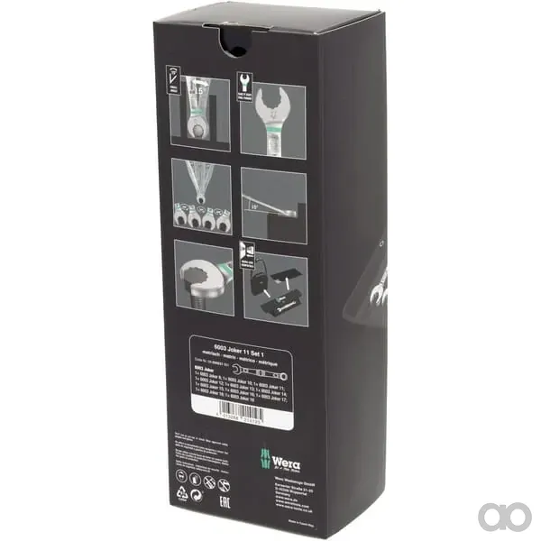 Wera - 05020231001 - Kombinationsschlüssel-Set Joker 6003 11-Teilig