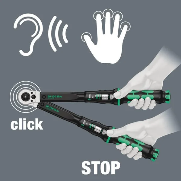 Wera - 05075625001 - Drehmomentschlüssel C 2 Push 20-100nm 1/2 Zoll