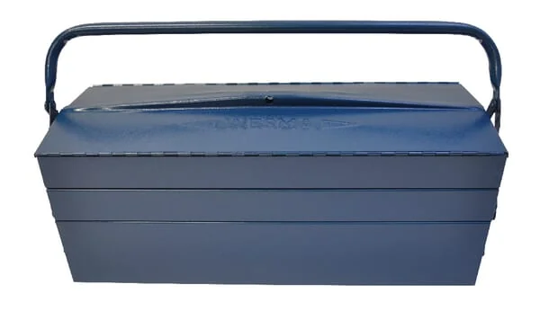 Wesma - HG205S - Werkzeugkasten 195x530x200mm, blau Metall, 5 Fächer, Wesma