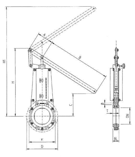 WEY - DN150VNBN - Absperrventil Mit Hebel DN150