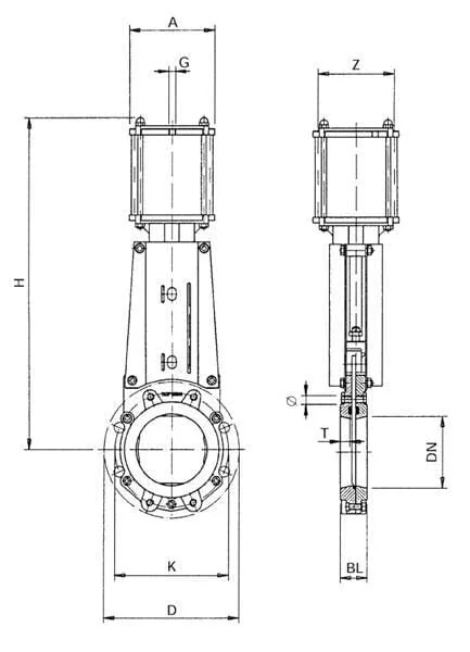 WEY - DN150VNCN - Pneumatisches Metallventil DN150