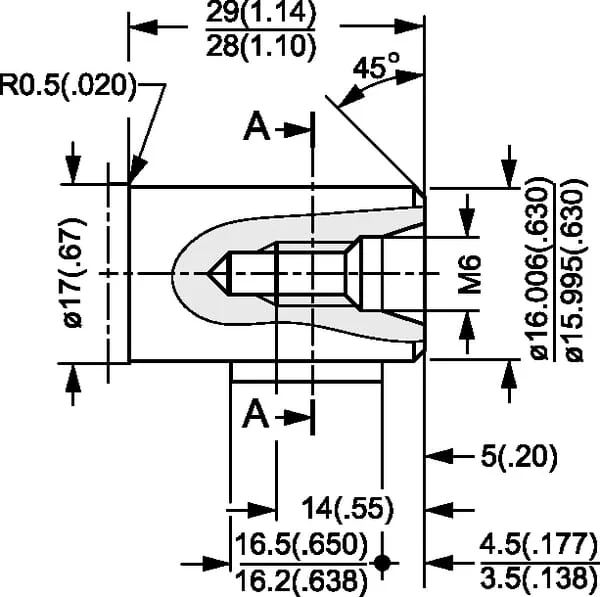White - OML8151G2001 - Orbitmotor, Welle Diameter 16 Hinten