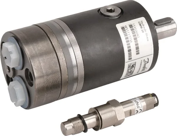 White - OMM8151G5060 - Orbitmotor, Welle Diameter 16 Sensor Rueckseite