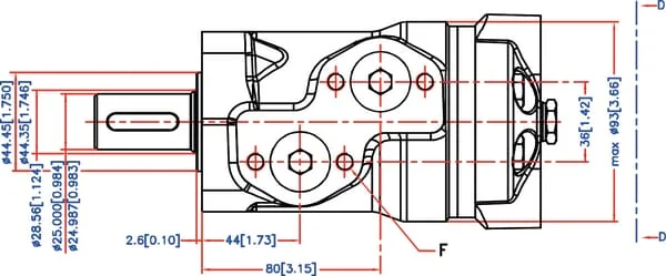 White - OMP501515211 - Orbitmotor Endanschluss