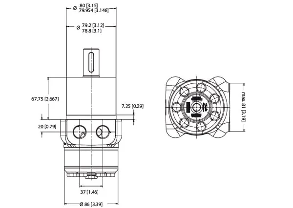 White - OMPWX31511185885 - Hydraulikmotor OMPW315