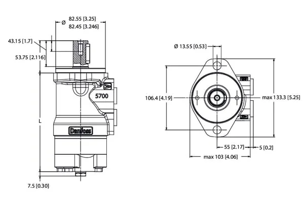 White - OMRX31511185467 - Orbitmotor, Welle Durchmesser 25 A2 Hinten
