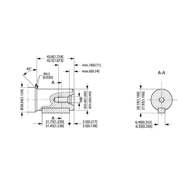 White - OMRX37511185556 - Orbitmotor Welle Diameter 1" A2