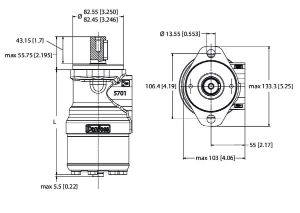 White - OMRX8011186671 - Orbit-Motor, Welle Diameter 25 A2