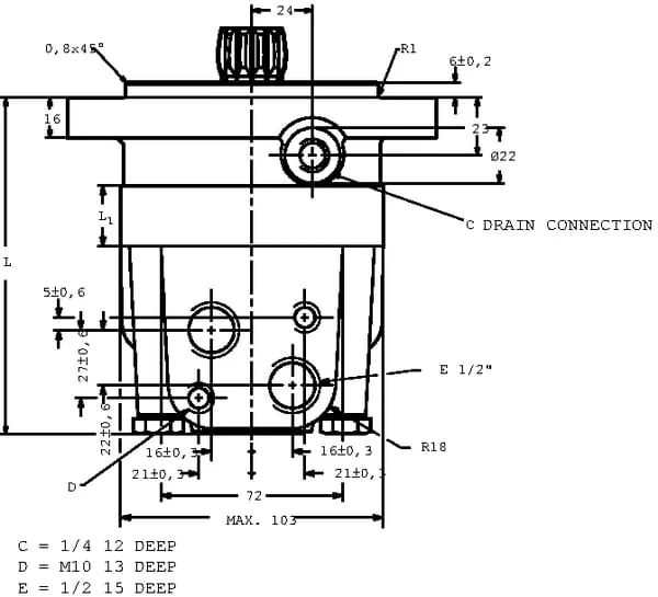 White - OMSS100151F0536 - Kurzer Orbitmotor