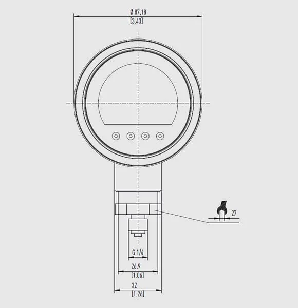 WIKA - CPG1200350L01 - Digitales Manometer 350 Bar