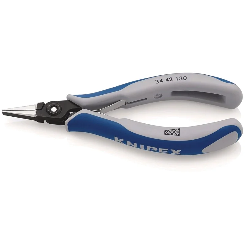 Knipex - 3442130 - Präzisions-Elektronikzange, Flach