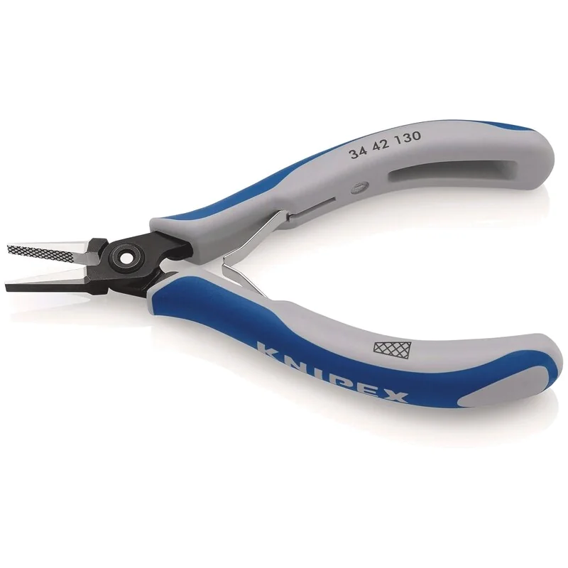 Knipex - 3442130 - Präzisions-Elektronikzange, Flach