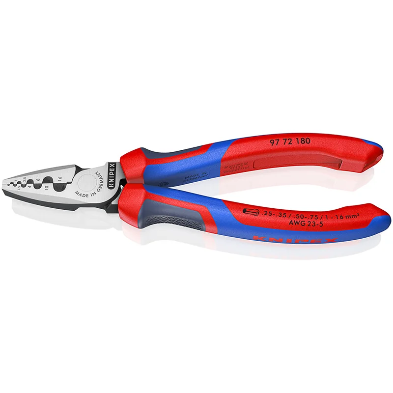 Knipex - 9772180 - Crimpzange für Aderendhülsen