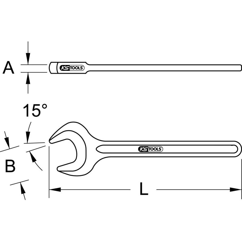 KS Tools - 9637178 - BRONZE+ Einmaulschlüssel 41 mm
