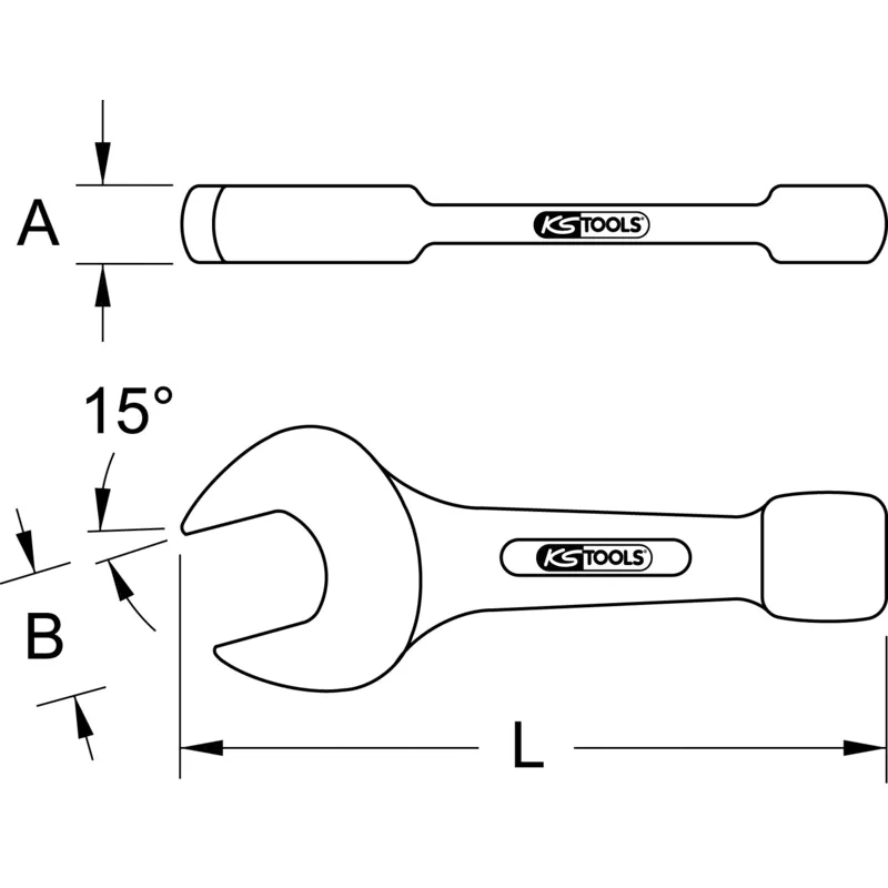 KS Tools - 9637672 - BRONZE+ Ringschlaghammer 165 mm