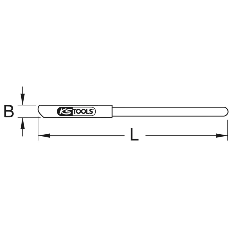 KS Tools - 9639768 - BRONZE+ Hebestange 1250 mm