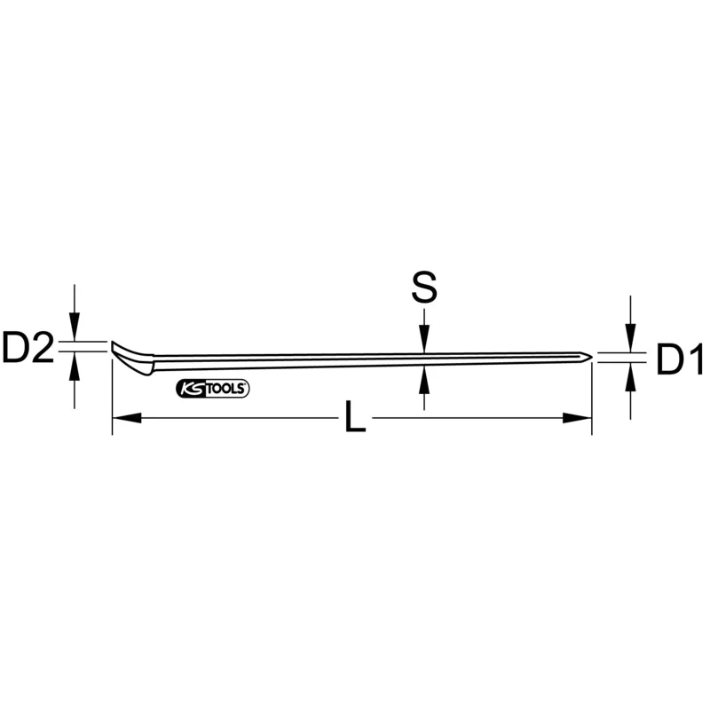 KS Tools - 9643208 - EDELSTAHL-Brecheisen, 750mm