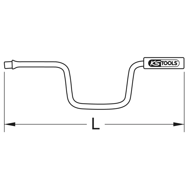 KS Tools - 9643475 - Edelstahlkurbel 3/4 Zoll