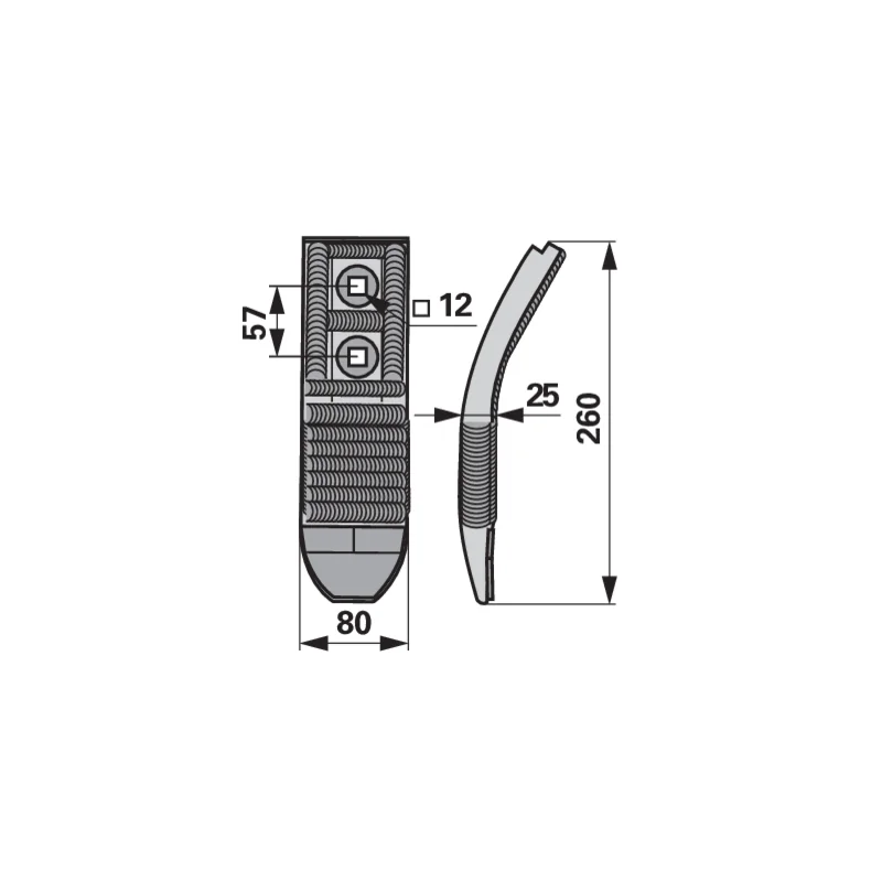 Agricarb - SCH0080C-R - Scharspitze