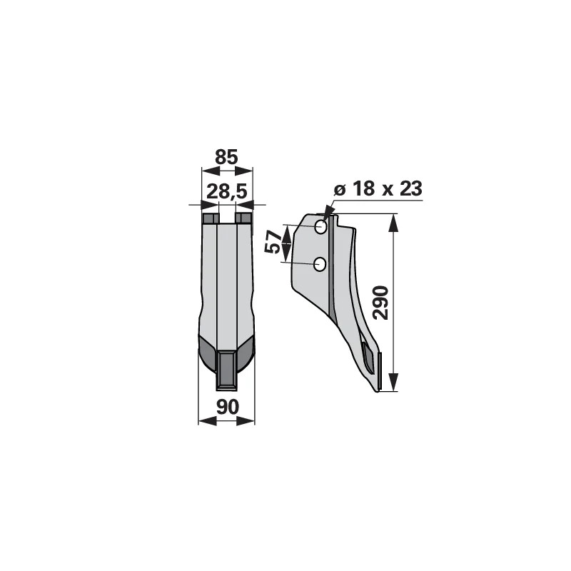 Agricarb - SCH0080P-HY - Scharspitze