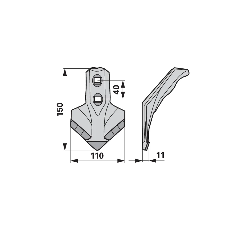 Agricarb - SCK0552-TH - Grubberschar