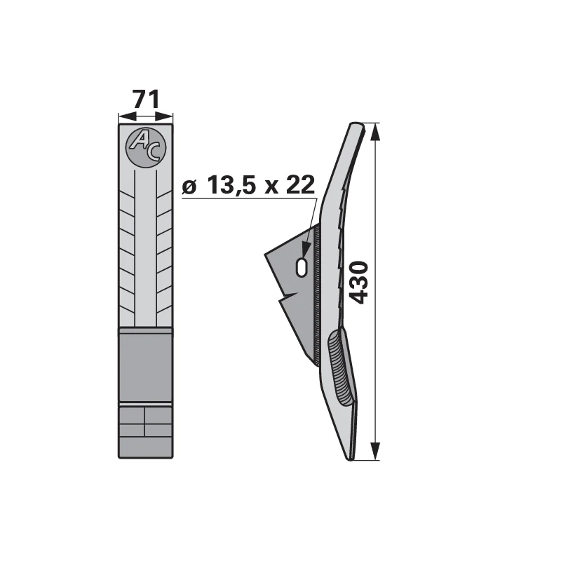 Agricarb - SDB0197-R - Scharspitze