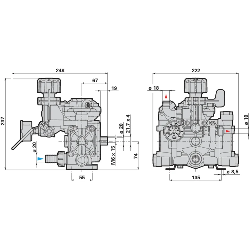 Annovi Reverberi - 32093 - Kolbenmenbranpumpe